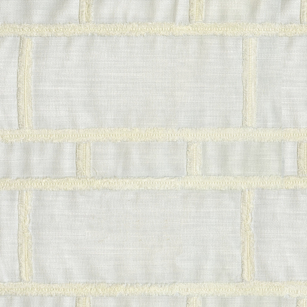 On The Fringe Em Cream 410152 by PKL Studio Designer Fabric - 67%Polyester 33%Cotton Embroid:100%Viscose INDIA 51000 Horizontal: 13 and Vertical: 9 54 - Swanky Fabrics -
