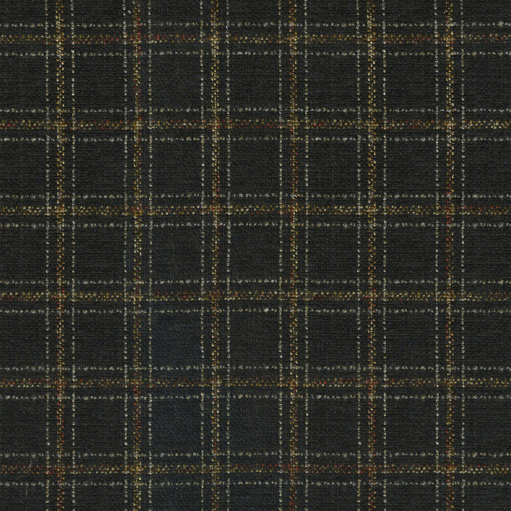 Glendale Plaid Raven 410210 by PKL Studio Designer Fabric - 100%Polyester INDIA 510000 Horizontal: 2 and Vertical: 2.3 54 - Swanky Fabrics -