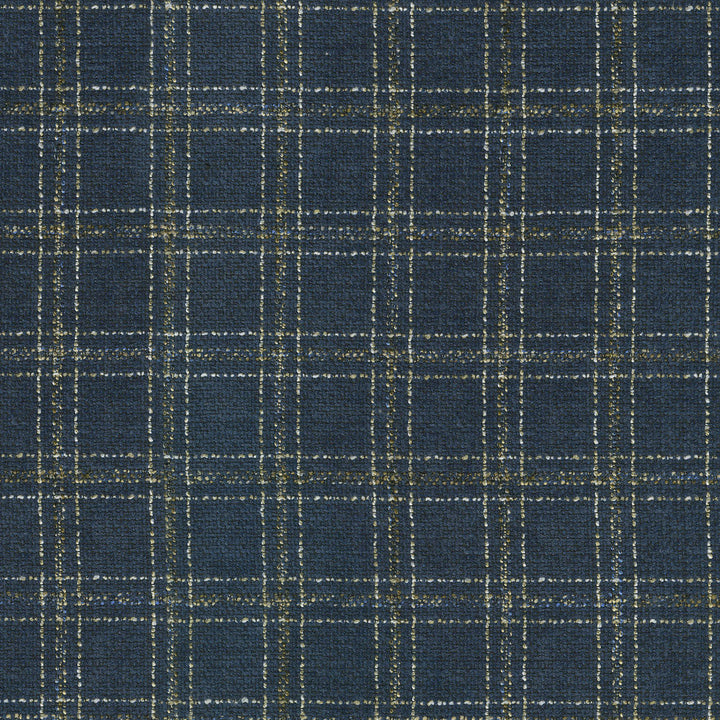 Glendale Plaid Navy 410211 by PKL Studio Designer Fabric - 100% Polyester INDIA 510000 Horizontal: 2 and Vertical: 2.3 54 - Swanky Fabrics -