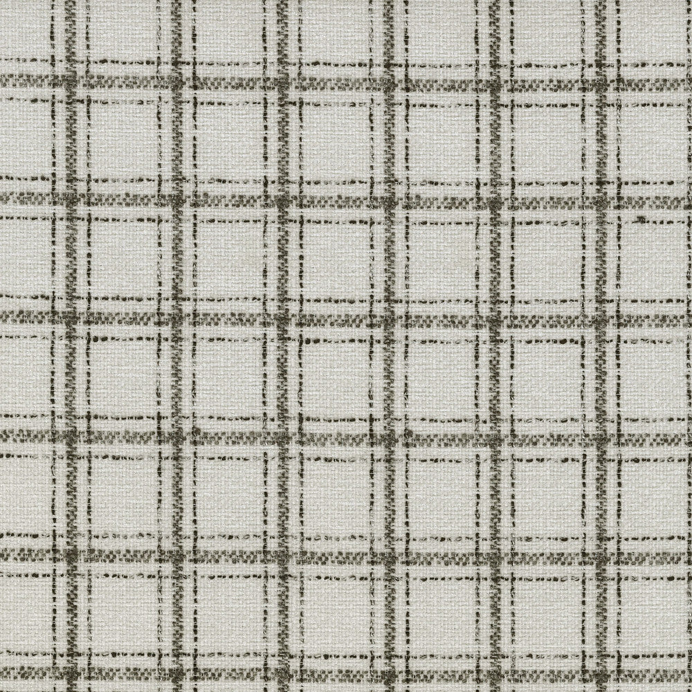 Glendale Plaid Domino 410213 by PKL Studio Designer Fabric - 100%Polyester INDIA 510000 Horizontal: 2 and Vertical: 2.3 54 - Swanky Fabrics -