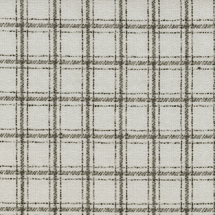 Glendale Plaid Domino 410213 by PKL Studio Designer Fabric - 100% Polyester INDIA 510000 Horizontal: 2 and Vertical: 2.3 54 - Swanky Fabrics -