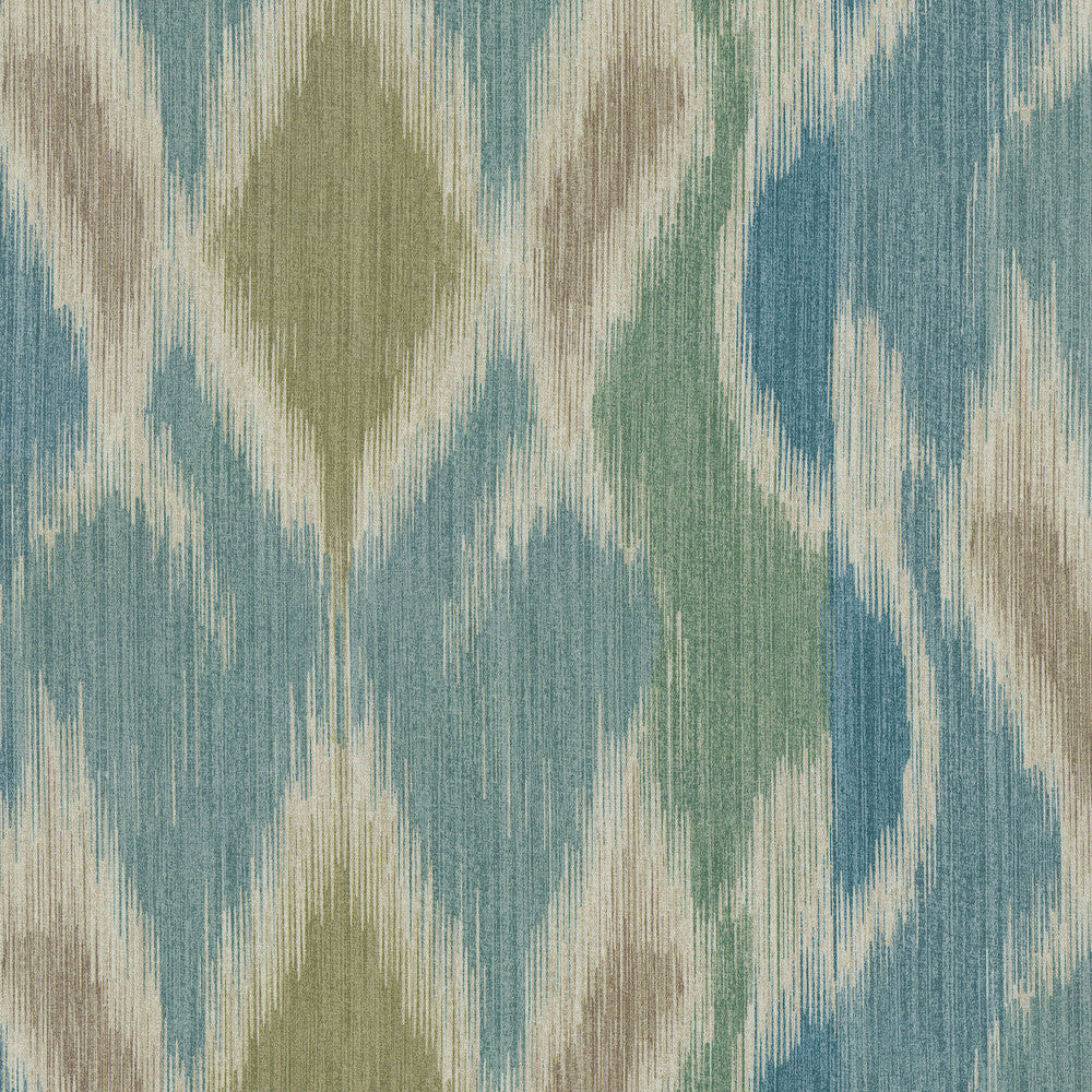 Bergama Ikat Aloe 410341 by PKL Studio Designer Fabric - 100% Cotton PERU 22000 Horizontal: 13.5 and Vertical: 12.6 54 - Swanky Fabrics -