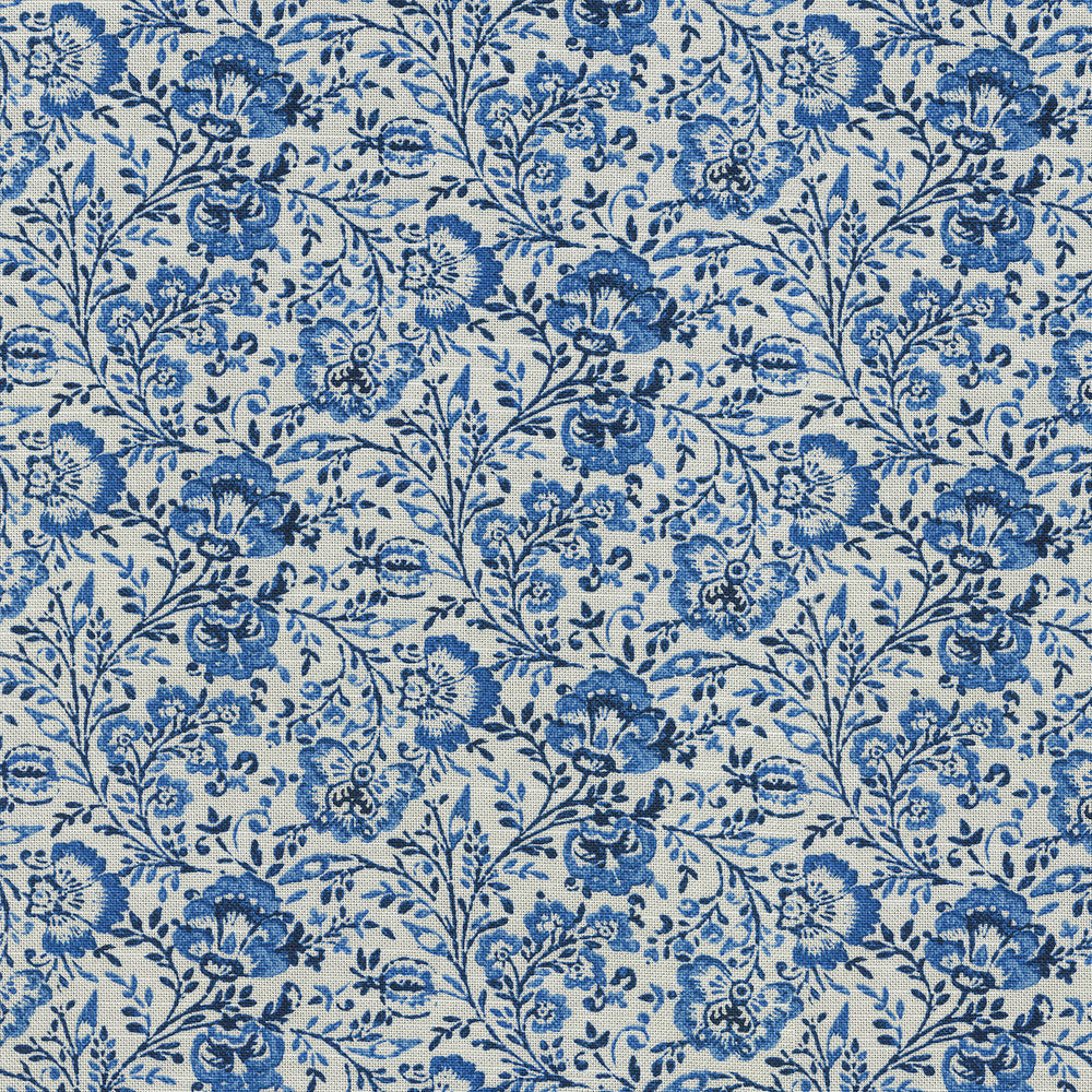 Filigree Aegean 410361 by PKL Studio Designer Fabric - Base:100% Cotton CHINA 27000 Horizontal: 4.5 and Vertical: 5.05 54 - Swanky Fabrics -