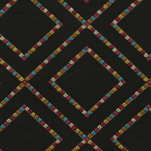 PKL Studio Fabric Beaded Lattice Emb Jewel 410513
