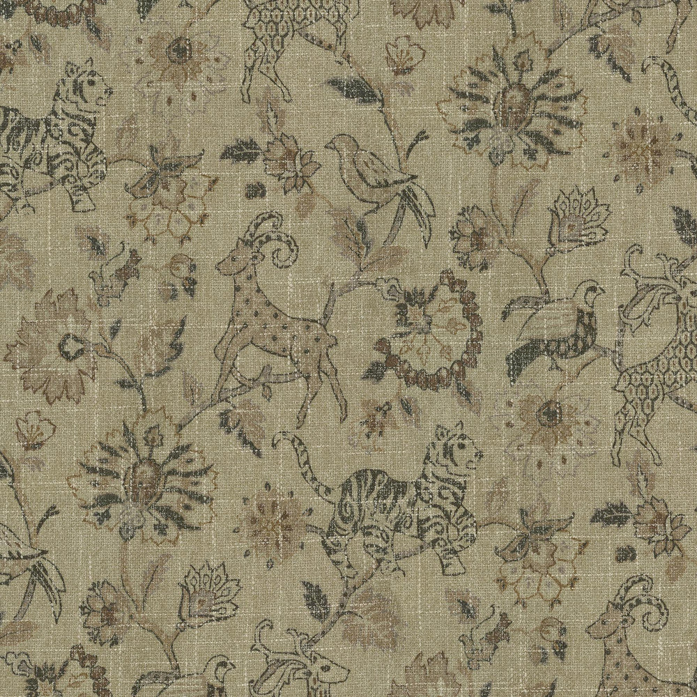 On Safari Toast 410662 by PKL Studio Designer Fabric - 80% Polyester 20% Rayon Back:100% Acrylic latex/needle punch CHINA 51000 Horizontal: 13.5 and Vertical: 27 55 - Swanky Fabrics -