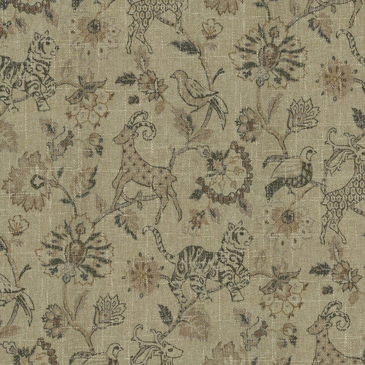 On Safari Toast 410662 by PKL Studio Designer Fabric - 80% Polyester 20% Rayon Back:100% Acrylic latex/needle punch CHINA 51000 Horizontal: 13.5 and Vertical: 27 55 - Swanky Fabrics -