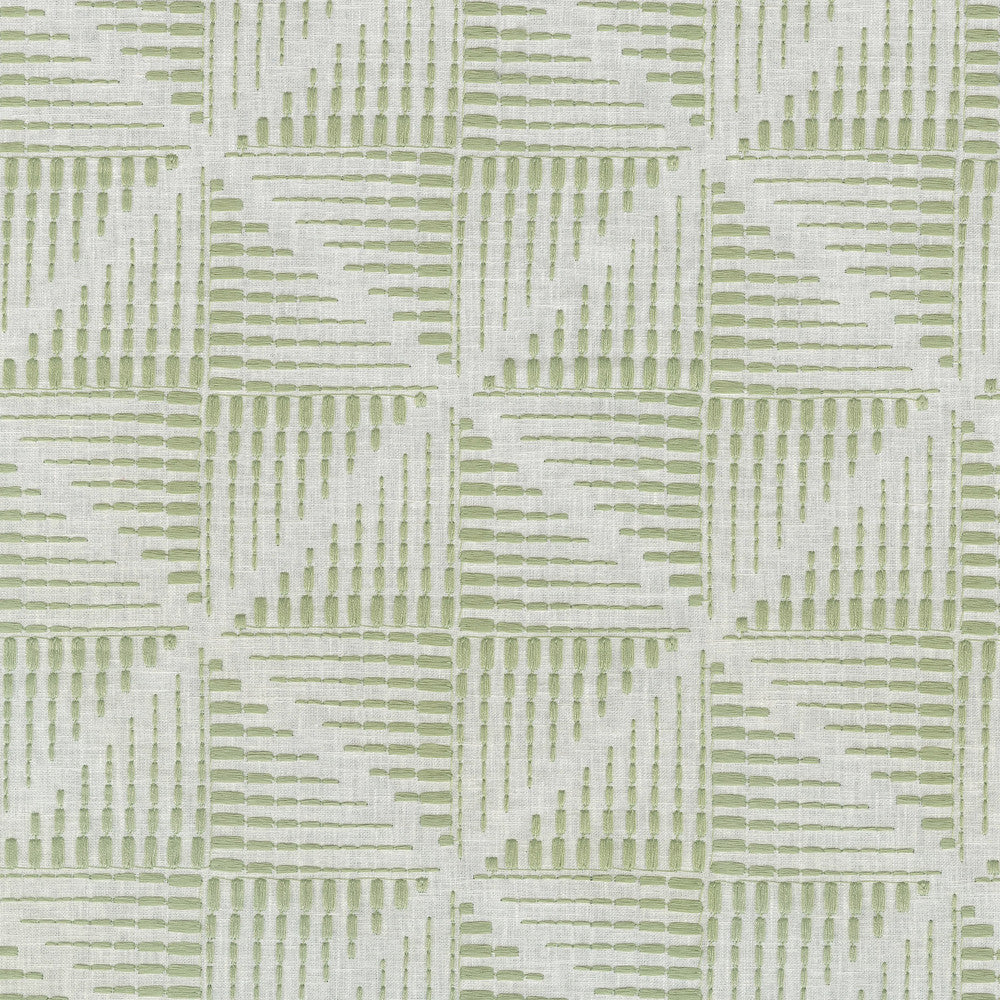 Maddox Emb Celery 411231 by PKL Studio Designer Fabric - 52% polyester, 48% cotton Embroidery 100% polyester India 51000 Horizontal: 6.25 and Vertical: 6.25 54 - Swanky Fabrics -