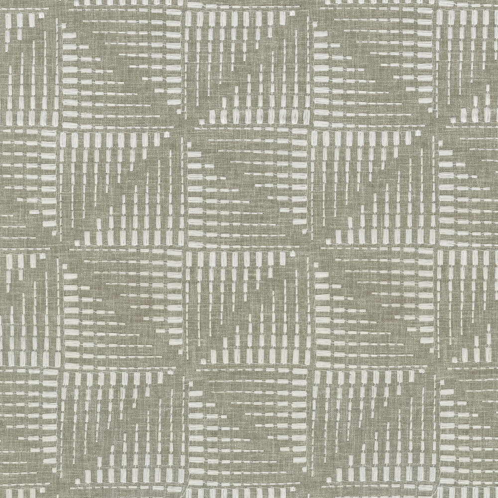 Maddox Emb Gravel 411233 by PKL Studio Designer Fabric Base 52% Polyester, 48% Cotton Emb 100% Polyester India 51000 Horizontal: 6.25 and Vertical: 6.25 54 - Swanky Fabrics -