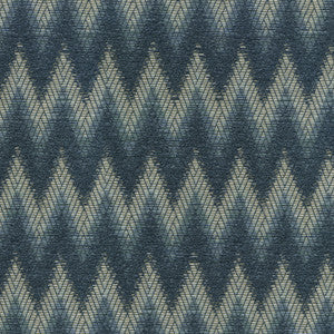PKL Studio Fabric Chevron Chenille Indigo 411250