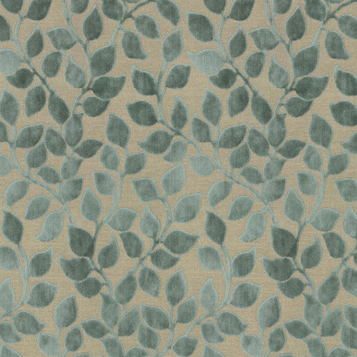 Lovely Leaf Lagoon 411263 by PKL Studio Designer Fabric 38% Rayon, 34% Cotton, 28% Polyester India 51000 Horizontal: 13.5 and Vertical: 22 54 - Swanky Fabrics -