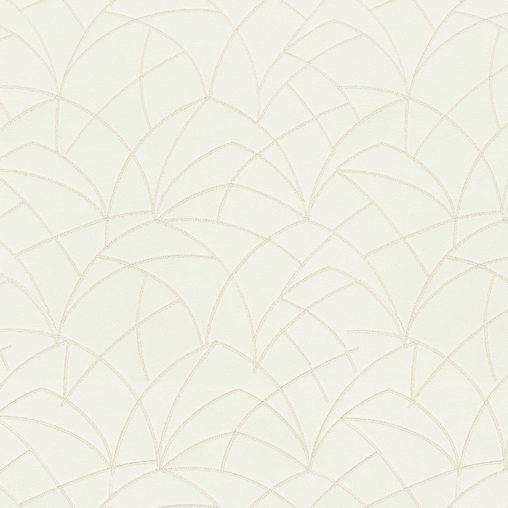 Curvature Embroidery Snow 411277 by PKL Studio Designer Fabric - 95% polyester, 5% rayon Embroidery 100% rayon India 51000 Horizontal: 9 and Vertical: 6 55/54 - Swanky Fabrics -