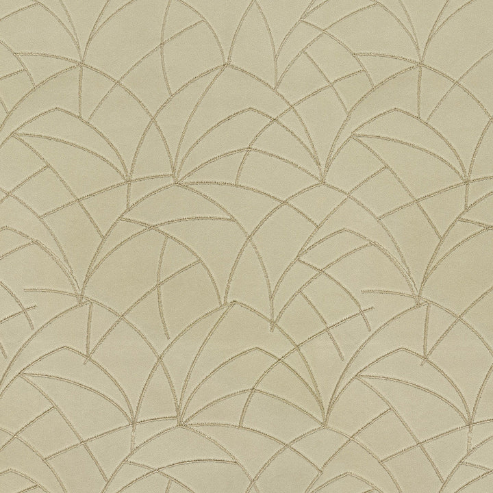 Curvature Embroidery Flax 411278 by PKL Studio Designer Fabric - 95% polyester, 5% rayon Embroidery 100% rayon India 51000 Horizontal: 9 and Vertical: 6 55/54 - Swanky Fabrics -