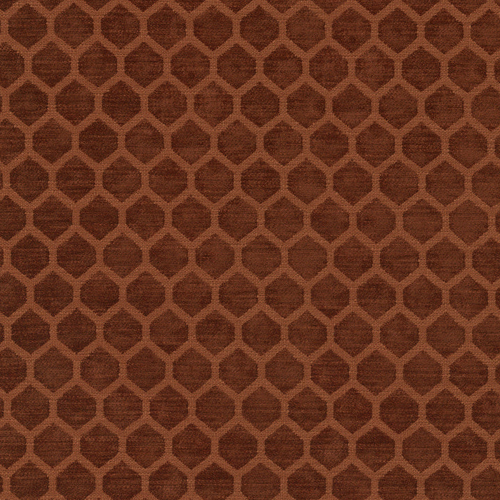 Performance Honeycomb Cinnabar 411370 by PKL Studio Designer Fabric - 100% polyester China 51000 Horizontal: 1.25 and Vertical: 1 55/56 - Swanky Fabrics -