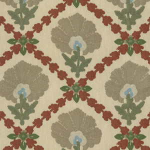 PKL Studio Fabric Grand Fleur Embroidery Harvest 411401
