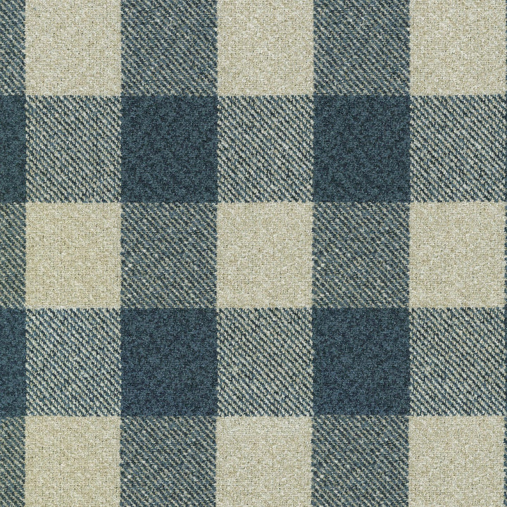 Check Box Indigo 411451 by PKL Studio Designer Fabric - 100% polyester China 51000 Horizontal: 6.75 and Vertical: 6.5 56 - Swanky Fabrics -
