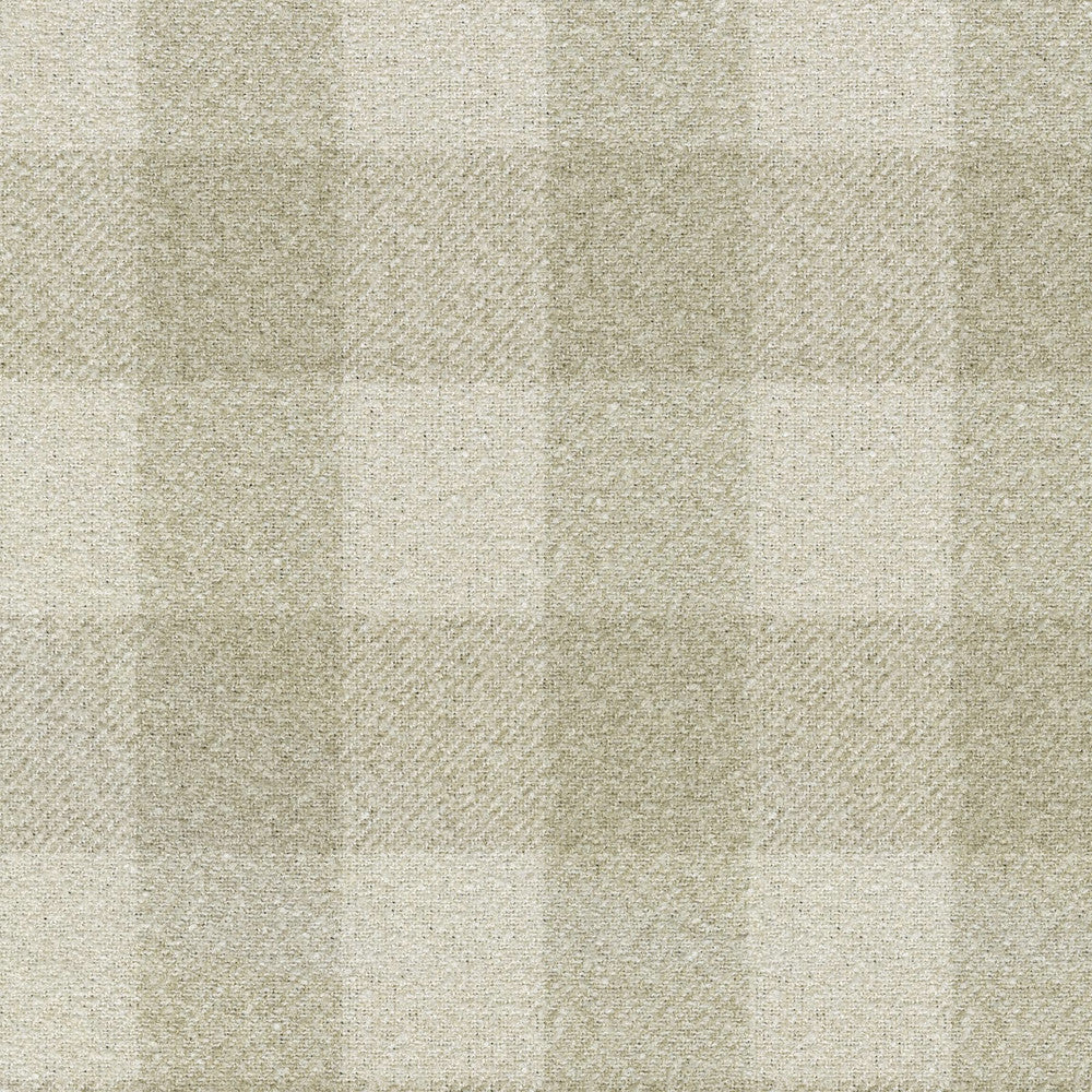 Check Box Flax 411453 by PKL Studio Designer Fabric 100% Polyester China 51000 Horizontal: 6.75 and Vertical: 6.38 56 - Swanky Fabrics -