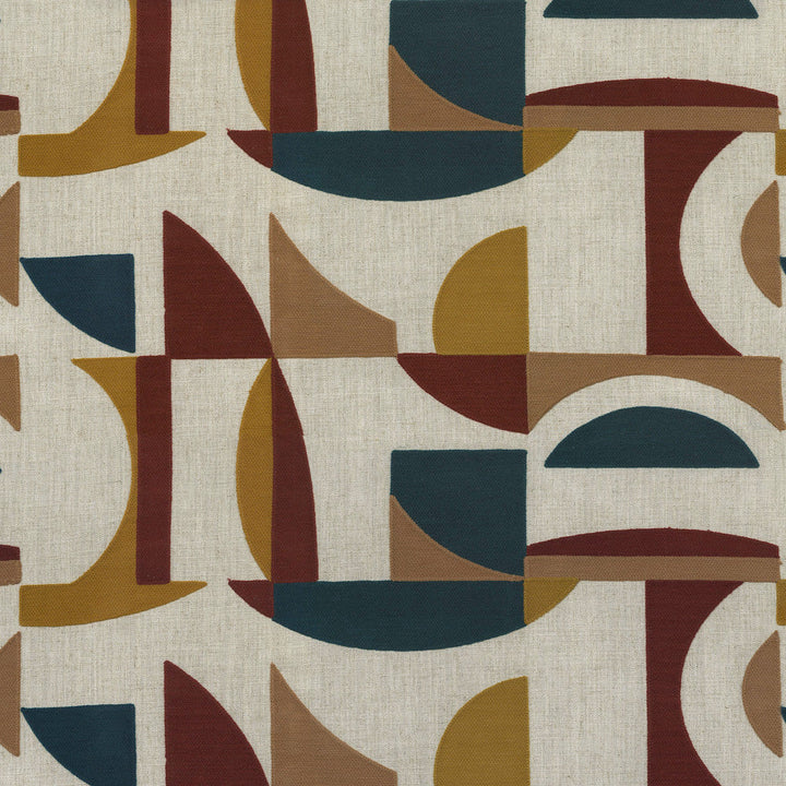 Angling Embroidery Gem 411520 by PKL Studio Designer Fabric - 90% polyester, 10% linen Embroidery 100% acrylic India 15000 Horizontal: 25.8 and Vertical: 15.5 54 - Swanky Fabrics -