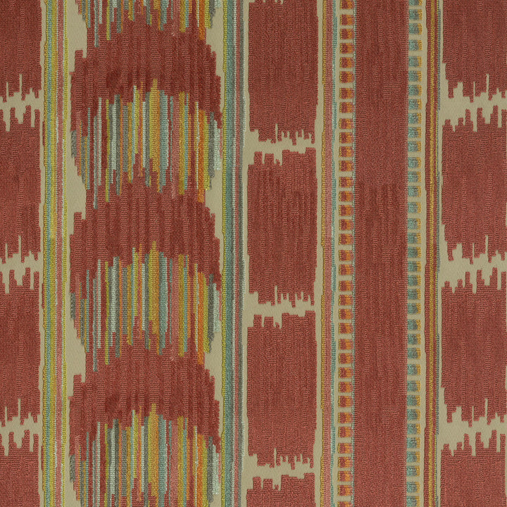Velvet Ikat Carnival 411540 by PKL Studio Designer Fabric 58% Rayon, 42% Polyester India 51000 Horizontal: 13.5 and Vertical: 4.7 54 - Swanky Fabrics -
