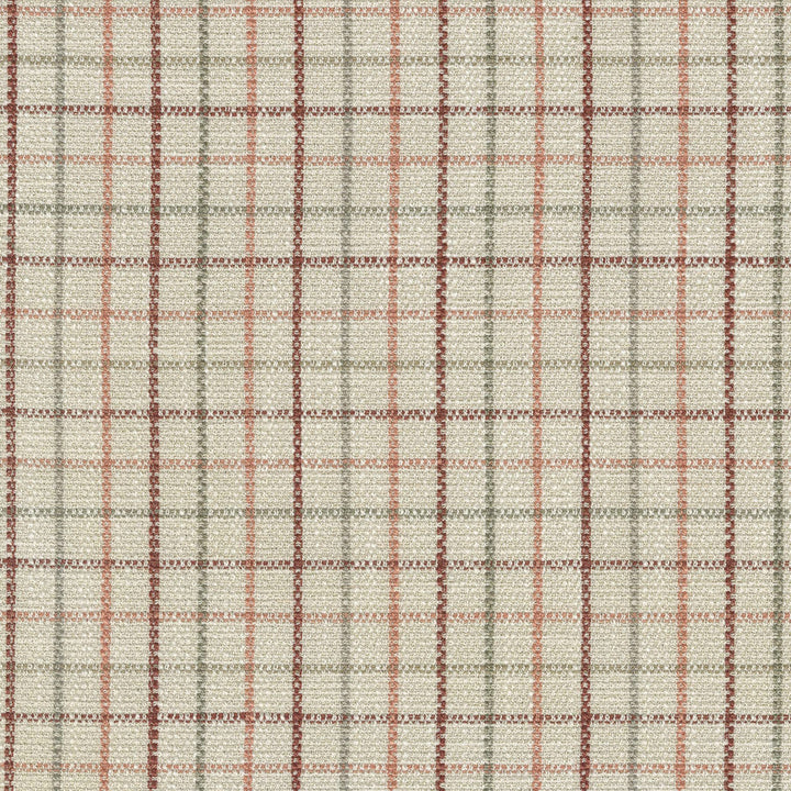 Keep In Check Coral 411581 by PKL Studio Designer Fabric - 100% polyester China 51000 Horizontal: 33 and Vertical: 33 55 - Swanky Fabrics -
