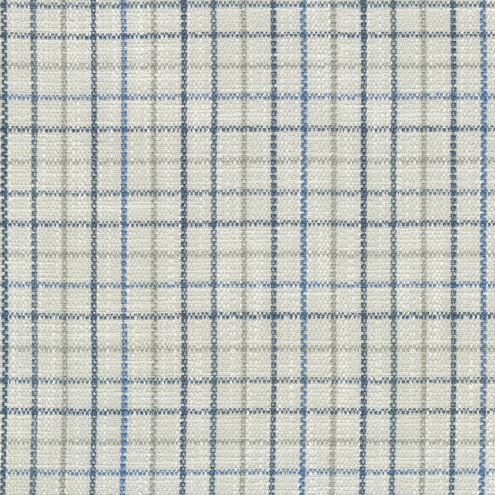 Keep In Check Porcelain 411583 by PKL Studio Designer Fabric 100% Polyester China 51000 Horizontal: 2.5 and Vertical: 2.5 55 - Swanky Fabrics -