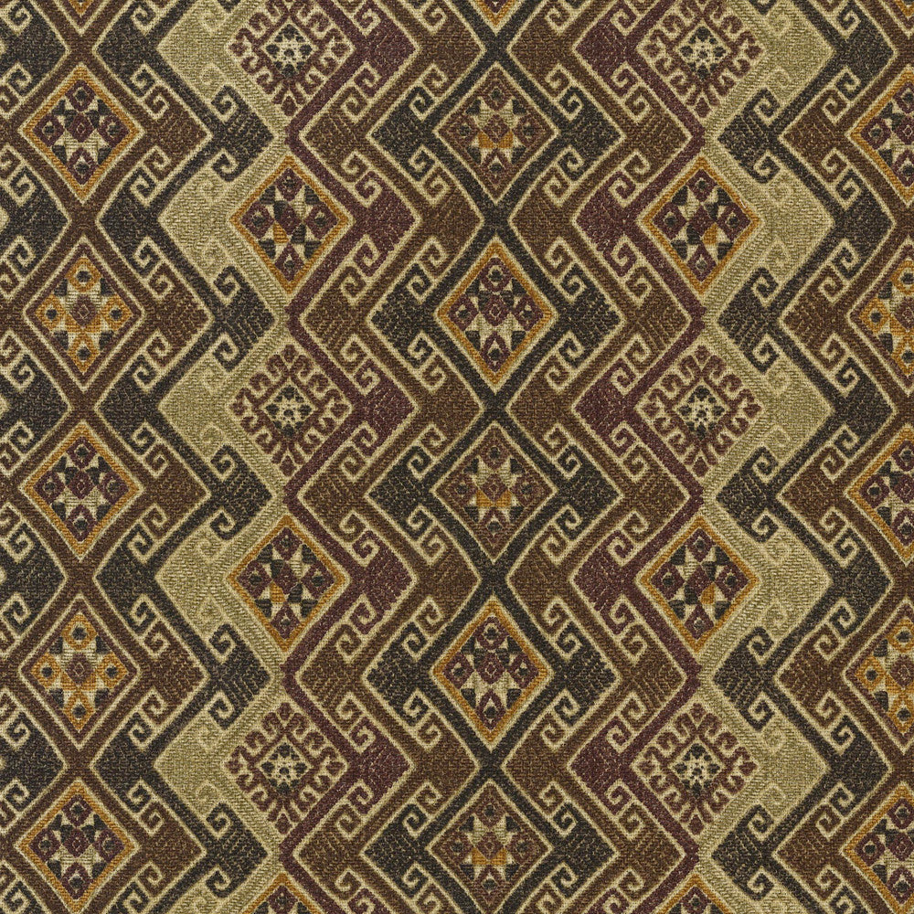 Kaumari Path Fresh Roast 411631 by PKL Studio Designer Fabric - 100% cotton Peru 24000 Horizontal: 13.5 and Vertical: 6.3 54/55 - Swanky Fabrics -