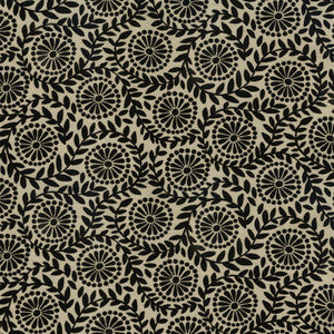 PKL Studio Fabric Flock Botanical Black 411640