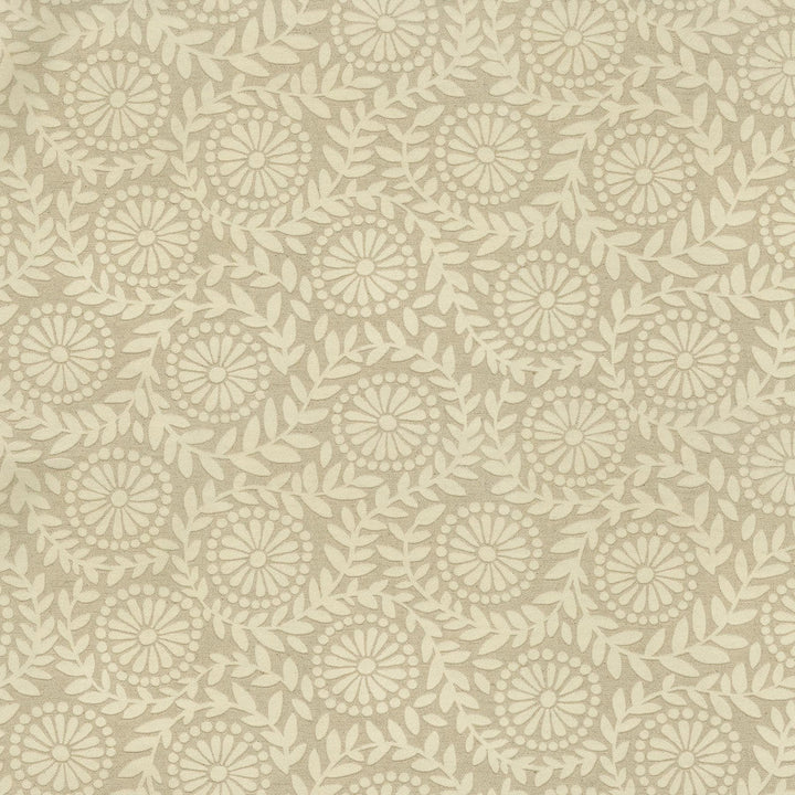 Flock Botanical Ivory 411641 by PKL Studio Designer Fabric Base 80% Cotton 20% Linen, Flock 100% Acrylic China 51000 Horizontal: 27 and Vertical: 13.5 54 - Swanky Fabrics -