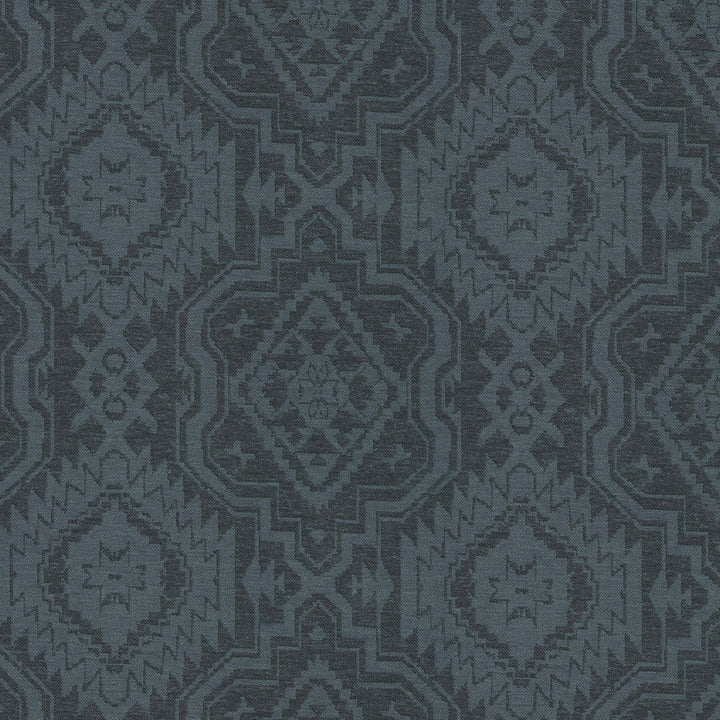Taos Blanket Indigo 411651 by PKL Studio Designer Fabric 63% Polyester, 37% Cotton India 51000 Horizontal: 13.5 and Vertical: 13 54 - Swanky Fabrics -
