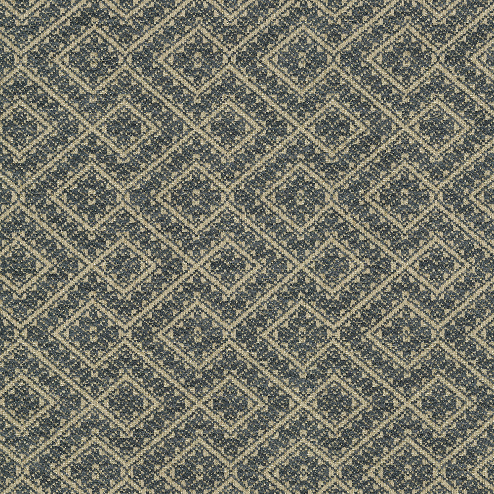Eastwood Indigo 411700 by PKL Studio Designer Fabric 77% Polyester. 21% Viscose, 2% Linen India 51000 Horizontal: 2.6 and Vertical: 3.6 54 - Swanky Fabrics -