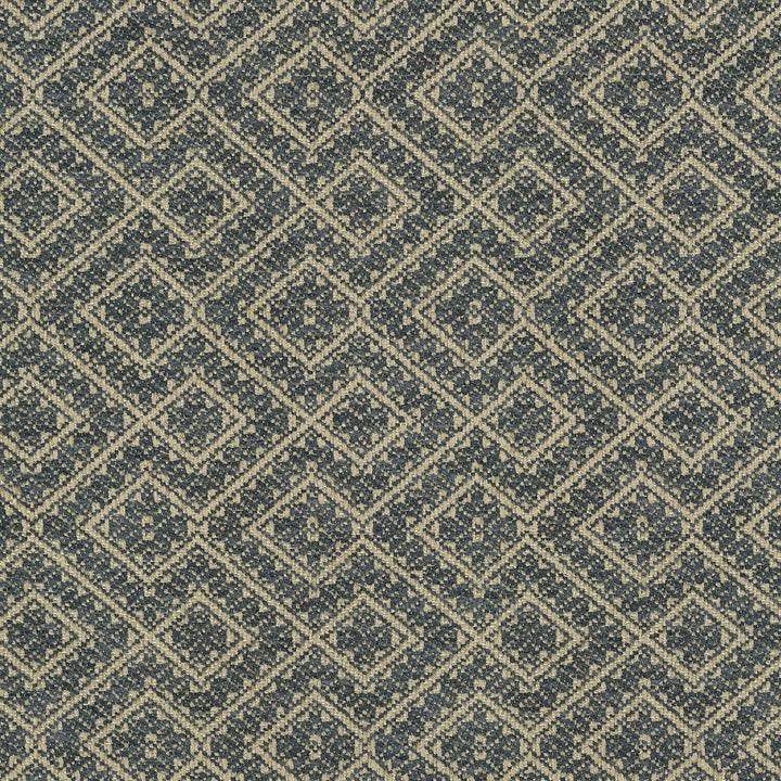 Eastwood Indigo 411700 by PKL Studio Designer Fabric 77% Polyester. 21% Viscose, 2% Linen India 51000 Horizontal: 2.6 and Vertical: 3.6 54 - Swanky Fabrics -