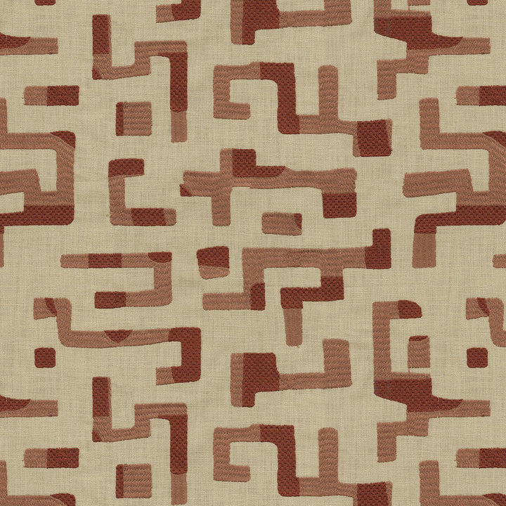 Maze Emb Rose 411730 by PKL Studio Designer Fabric Bae 100% Cotton Emb 100% Polyester India 27000 Horizontal: 18.25 and Vertical: 15.375 57 - Swanky Fabrics -