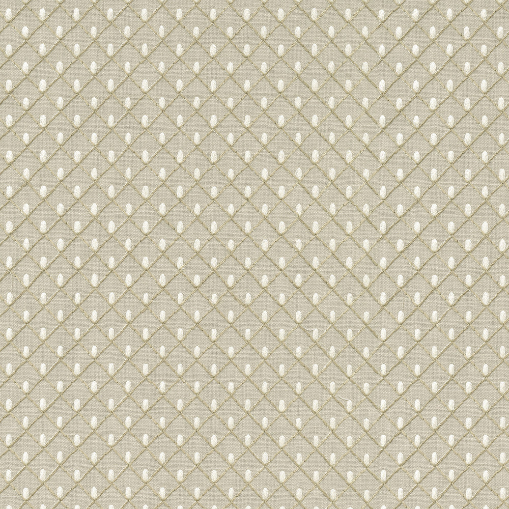 Picot Emb Flax 411845 by PKL Studio Designer Fabric Base 50% Polyester, 50% Cotton Emb 100% Rayon India 51000 Horizontal: 1 and Vertical: 1 55 - Swanky Fabrics -