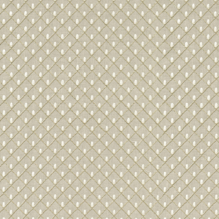 Picot Emb Flax 411845 by PKL Studio Designer Fabric Base 50% Polyester, 50% Cotton Emb 100% Rayon India 51000 Horizontal: 1 and Vertical: 1 55 - Swanky Fabrics -