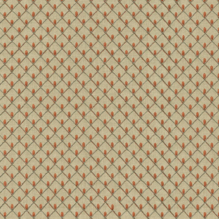 Picot Emb Flame 411846 by PKL Studio Designer Fabric Base 50% Polyester, 50% Cotton Emb 100% Rayon India 51000 Horizontal: 1 and Vertical: 1 55 - Swanky Fabrics -