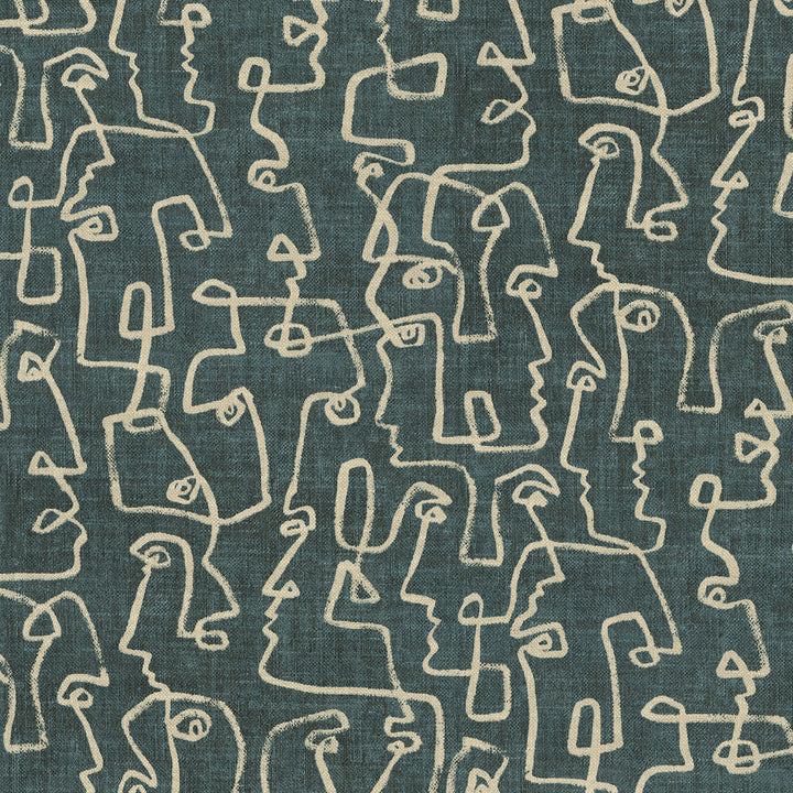 Gestures Cypress 411950 by PKL Studio Designer Fabric 75% Coton, 25% Linen India 27000 Horizontal: 13.5 and Vertical: 25.25 54 - Swanky Fabrics -