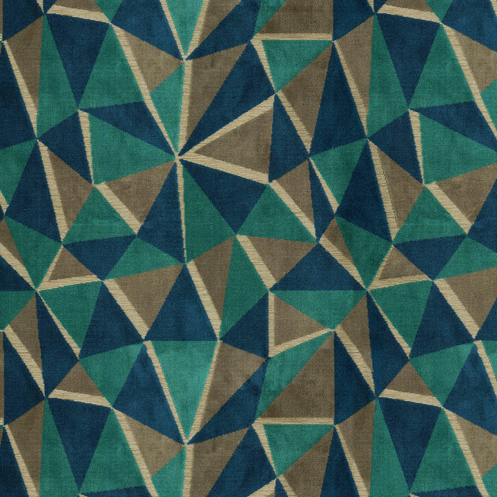 Prismatic Velvet Mediterranean 412111 by PKL Studio Designer Fabric 51% Polyester, 39% Rayon, 10% Cotton India 50000 Horizontal: 13.75 and Vertical: 15.75 54 - Swanky Fabrics -