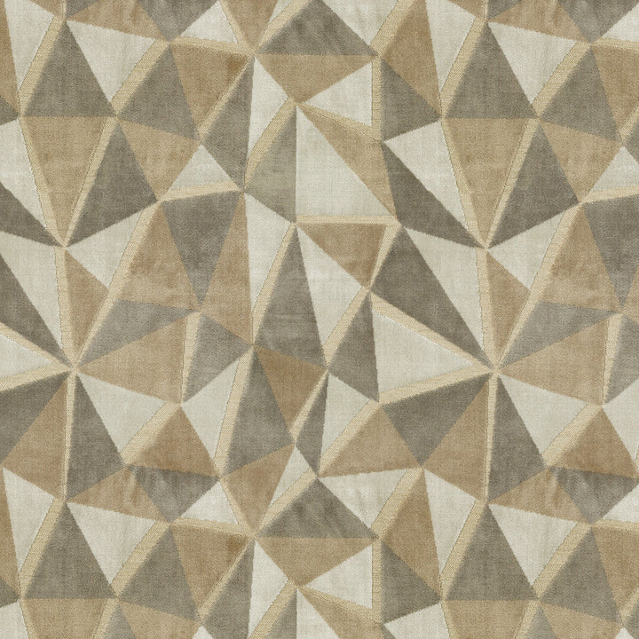 Prismatic Velvet Taupe 412113 by PKL Studio Designer Fabric 51% Polyester, 39% Rayon, 10% Cotton India 50000 Horizontal: 13.75 and Vertical: 15.75 54 - Swanky Fabrics -
