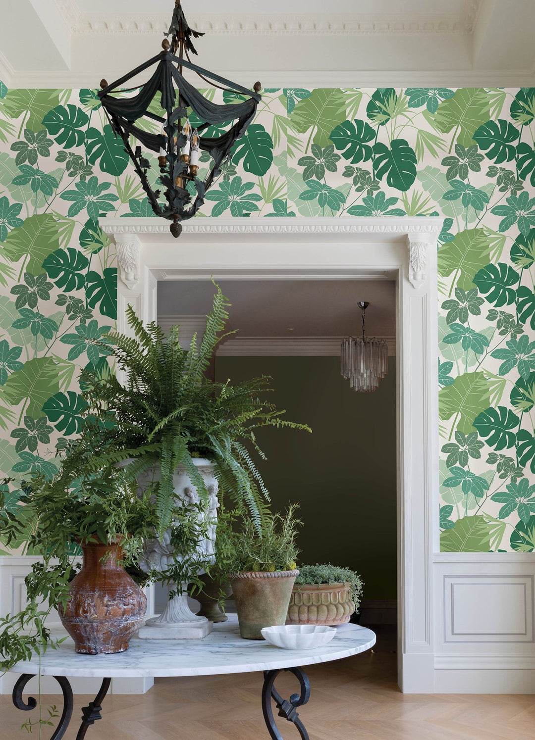 Medellin Green Rainforest Floor Wallpaper by A-Street Prints Designer