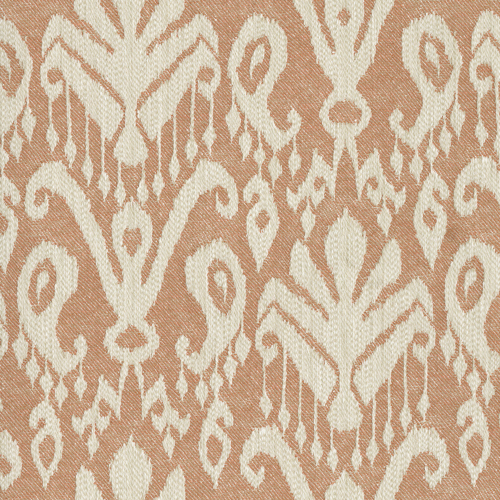 Ikat Wanderlust Clay 412344 by PKL Studio Designer Fabric 53% polyester, 47% cotton India 51000 Horizontal: 13.75 and Vertical: 15.75 54 - Swanky Fabrics -