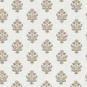 PKL Studio Fabric Floral Sprig Emb Mineral 412382