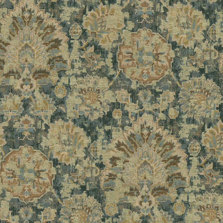 Javanese Charcoal 412421 by PKL Studio Designer Fabric 56% polyester, 36% rayon, 8% cotton India 42000 Horizontal: 13.5 and Vertical: 26 54 - Swanky Fabrics -
