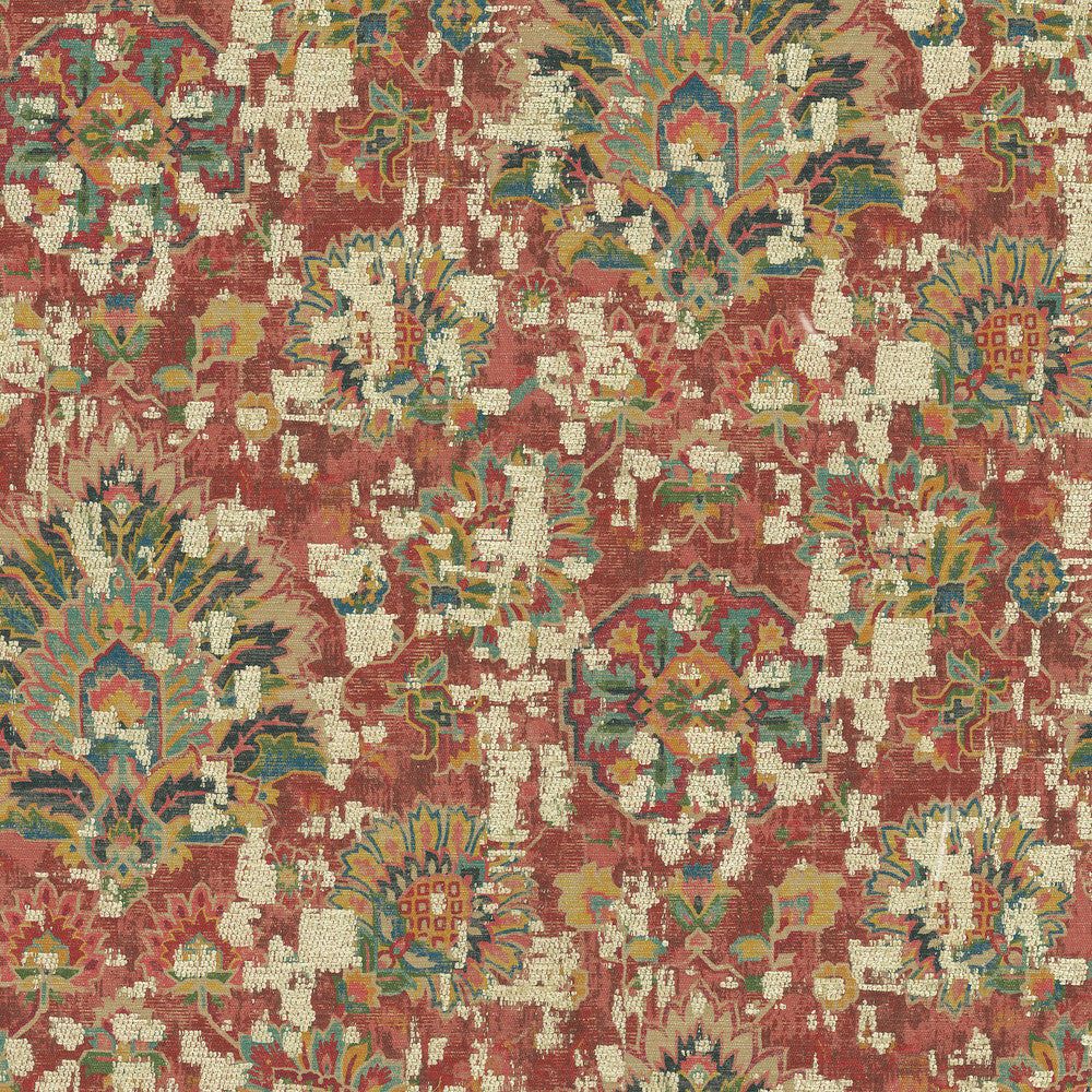 Javanese Sangria 412423 by PKL Studio Designer Fabric 56% polyester, 36% rayon, 8% cotton India 42000 Horizontal: 13.5 and Vertical: 26 54 - Swanky Fabrics -