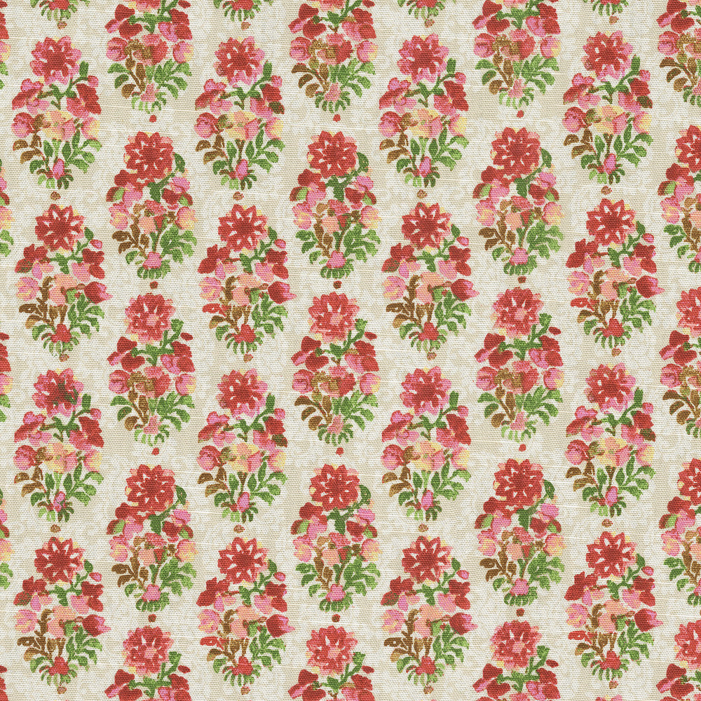 Ornaments Spring 412452 by PKL Studio Designer Fabric 100% cotton Pakistan 51000 Horizontal: 6.75 and Vertical: 6.3 54 - Swanky Fabrics -