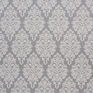Schumacher Fabric Dauphine Damask Indoor/Outdoor Slate 75410