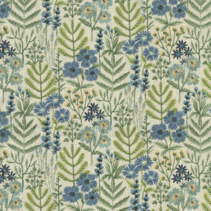 PKL Studio Fabric Wildflower Emb Bluebell 412471