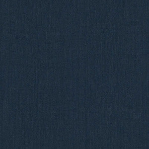 Schumacher Fabric Lange Glazed Linen Navy 69346