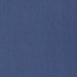 Schumacher Fabric Lange Glazed Linen Marine 69347
