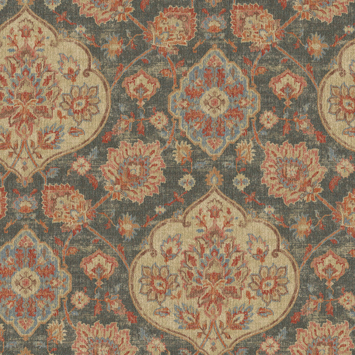 Caspian Smoke 412551 by PKL Studio Designer Fabric 100% polyester China 50000 Horizontal: 13.5 and Vertical: 25.25 54 - Swanky Fabrics -