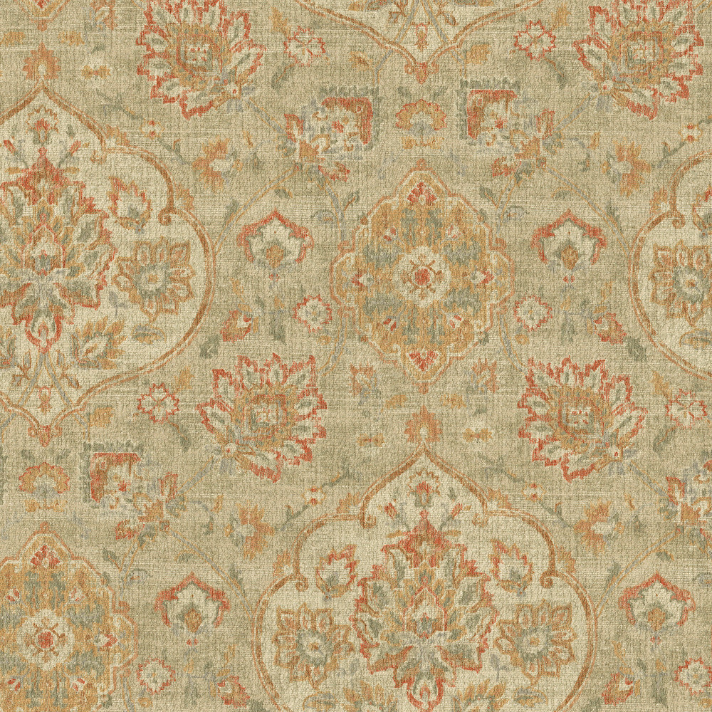 Caspian Sesame 412552 by PKL Studio Designer Fabric 100% polyester China 50000 Horizontal: 13.5 and Vertical: 25.25 54 - Swanky Fabrics -