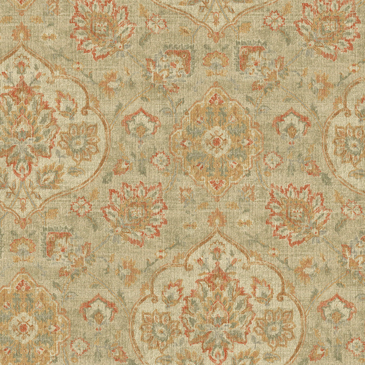 Caspian Sesame 412552 by PKL Studio Designer Fabric 100% polyester China 50000 Horizontal: 13.5 and Vertical: 25.25 54 - Swanky Fabrics -